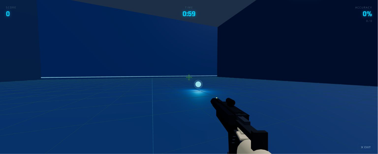 Flick Shot 3D — gameplay screenshot of the free online aim trainer