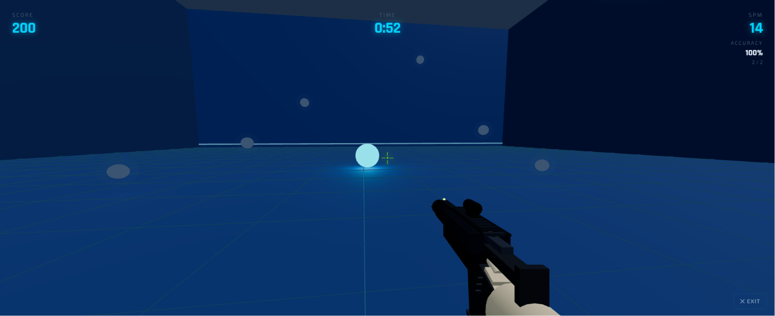 Target Switching 3D — gameplay screenshot of the free online aim trainer